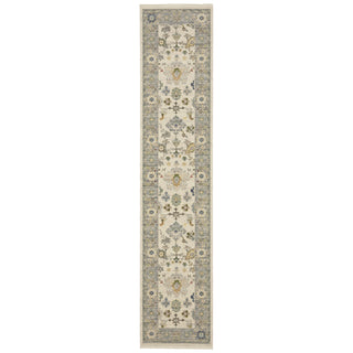 Oriental Weavers Lucca 846H1 Ivory/Blue Area Rug Runner Image