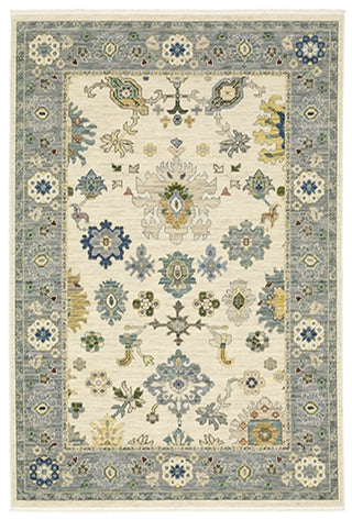 Oriental Weavers Lucca 846H1 Ivory/Blue Area Rug Main Image
