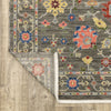 Oriental Weavers Lucca 093K1 Grey/Multi Area Rug Backing Image