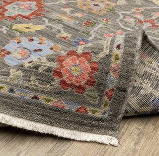 Oriental Weavers Lucca 093K1 Grey/Multi Area Rug Backing Image