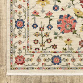 Oriental Weavers Lucca 093W1 Ivory/Multi Area Rug Corner Image