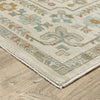 Oriental Weavers Maeve MAE01 Ivory/ Blue Area Rug Corner Image