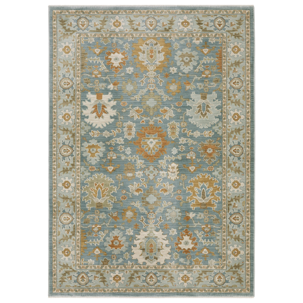 Oriental Weavers Maeve MAE02 Blue/ Rust Area Rug main image
