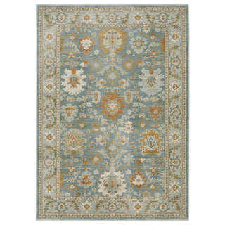 Oriental Weavers Maeve MAE02 Blue/ Rust Area Rug main image