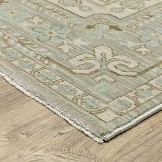 Oriental Weavers Maeve MAE04 Beige/ Blue Area Rug Corner Image
