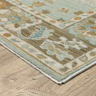 Oriental Weavers Maeve MAE06 Blue/ Rust Area Rug Corner Image