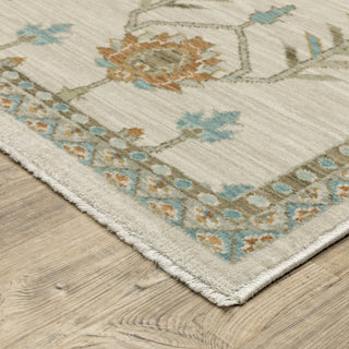 Oriental Weavers Maeve MAE07 Beige/ Rust Area Rug Corner Image