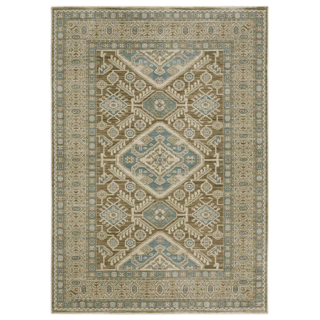 Oriental Weavers Maeve MAE08 Brown/ Blue Area Rug main image