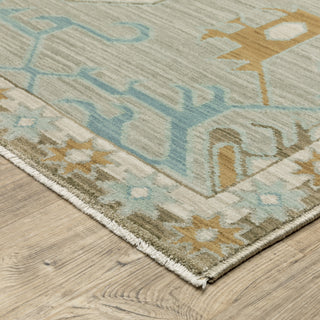Oriental Weavers Maeve MAE09 Beige/ Grey Area Rug Corner Image