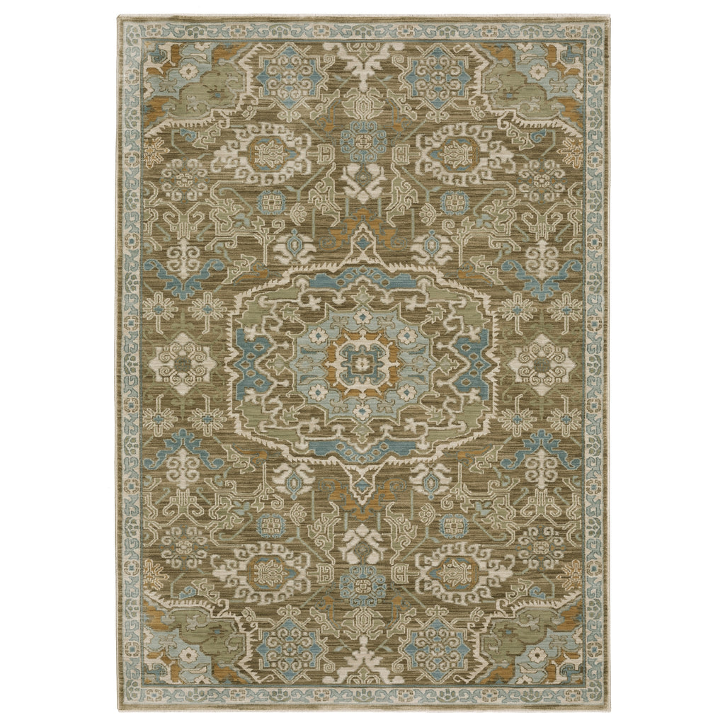 Oriental Weavers Maeve MAE13 Brown/ Blue Area Rug main image