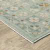 Oriental Weavers Maeve MAE14 Blue/ Grey Area Rug Corner Image