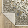 Oriental Weavers MAHARAJA 1144Y Ivory/ Gold Area Rug Backing Image