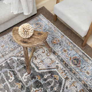 Oriental Weavers Maharaja 1803X Charcoal/ Blue Area Rug Main Image