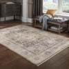 Oriental Weavers Maharaja 1803X Charcoal/ Blue Area Rug Lifestyle Image Feature
