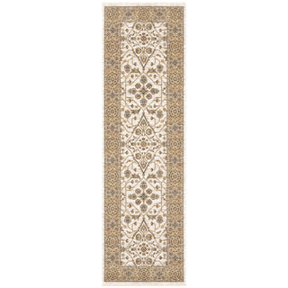 Oriental Weavers Maharaja 001J1 Ivory/ Gold Area Rug Runner Image