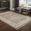 Oriental Weavers Maharaja 040M1 Grey/ Gold Area Rug Lifestyle Image Feature