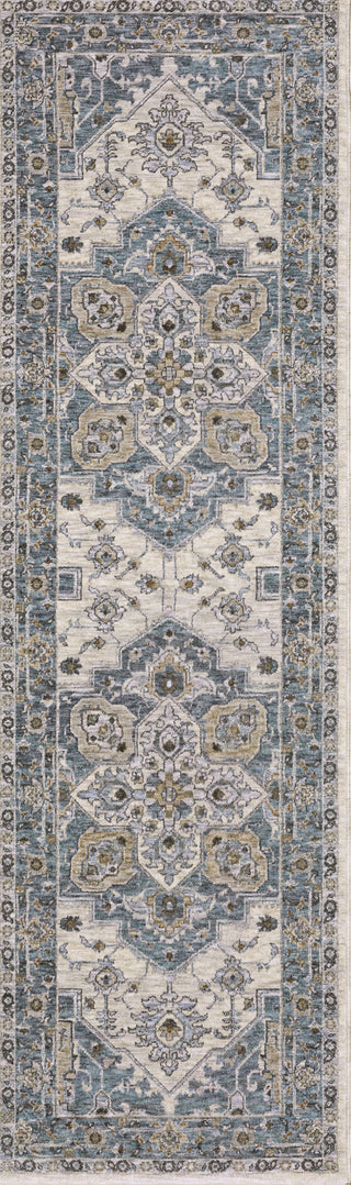 Oriental Weavers MAHARAJA 051F1 Blue/ Ivory Area Rug Runner Image