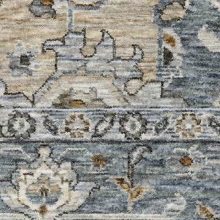 Oriental Weavers MAHARAJA 051F1 Blue/ Ivory Area Rug Close-up Image