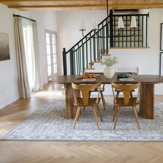 Oriental Weavers Maharaja 071N1 Charcoal/ Ivory Area Rug Lifestyle Image Feature