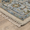 Oriental Weavers Majorca MAJ01 Ivory/ Blue Area Rug Corner Image