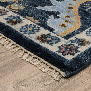 Oriental Weavers Majorca MAJ02 Blue/ Multi Area Rug Corner Image