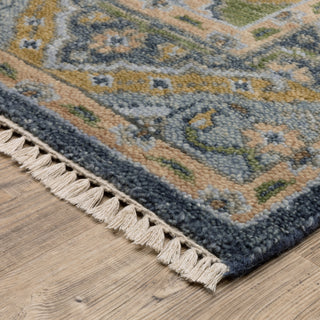 Oriental Weavers Majorca MAJ03 Blue/ Green Area Rug Corner Image