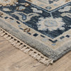 Oriental Weavers Majorca MAJ05 Grey/ Blue Area Rug Corner Image