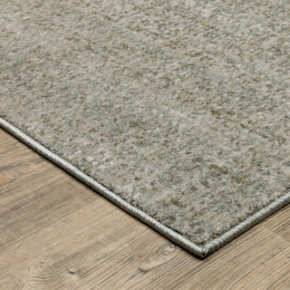 Oriental Weavers Mallory MAL01 Grey/ Blue Area Rug Corner Image