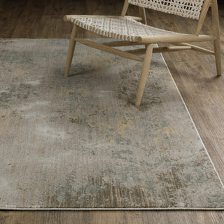 Oriental Weavers Mallory MAL02 Beige/ Yellow Area Rug Lifestyle Image Feature