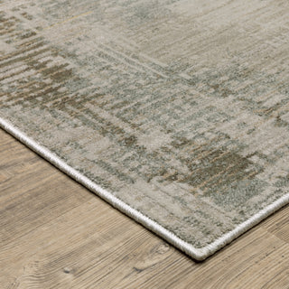 Oriental Weavers Mallory MAL03 Beige/ Blue Area Rug Corner Image