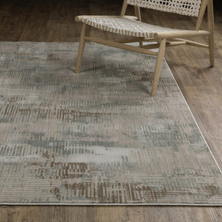 Oriental Weavers Mallory MAL03 Beige/ Blue Area Rug Lifestyle Image Feature