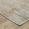Oriental Weavers Mallory MAL10 Grey/ Gold Area Rug Corner Image