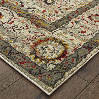 Oriental Weavers Mantra 1905W Ivory Multi Area Rug Corner Image