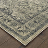 Oriental Weavers Mantra 501L7 Grey Blue Area Rug Corner Image