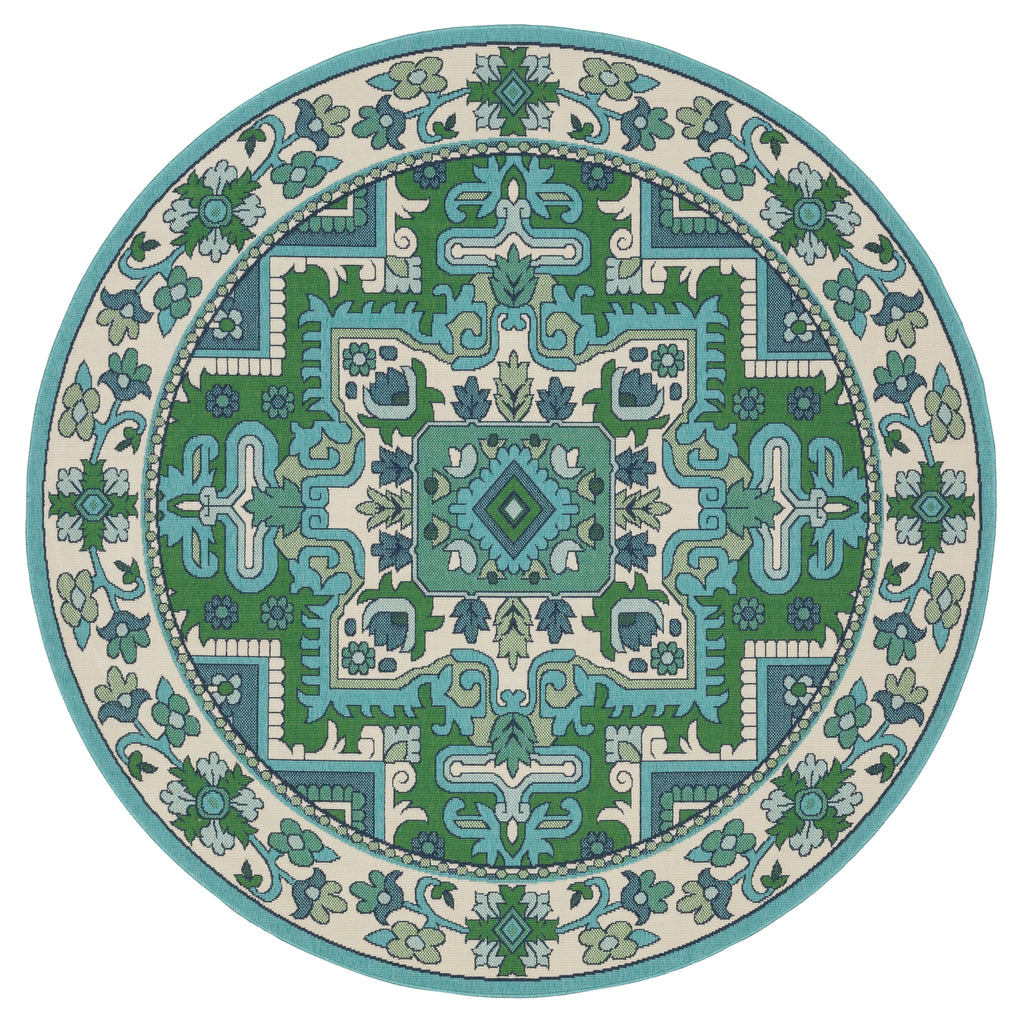 Oriental Weavers Meridian 2808G Blue / Green Area Rug main image