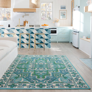 Oriental Weavers Meridian 2808G Blue / Green Area Rug Lifestyle Image Feature