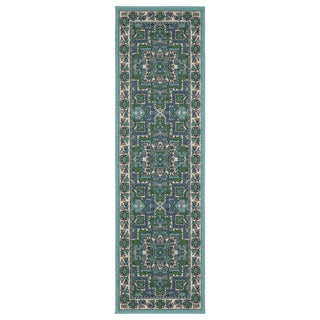 Oriental Weavers Meridian 2808G Blue / Green Area Rug Runner Image