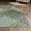 Oriental Weavers Meridian 4266L Blue/ Green Area Rug Lifestyle Image Feature