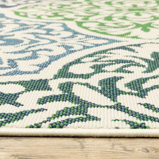 Oriental Weavers Meridian 4266L Blue/ Green Area Rug Pile Image