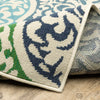 Oriental Weavers Meridian 4266L Blue/ Green Area Rug Backing Image