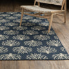 Oriental Weavers Meridian 7420A Blue / Ivory Area Rug Lifestyle Image Feature