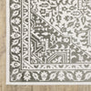 Oriental Weavers Montecito 1101W Grey/White Area Rug Corner Image