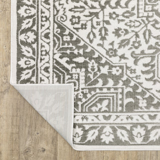 Oriental Weavers Montecito 1101W Grey/White Area Rug Backing Image