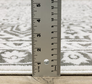 Oriental Weavers Montecito 1101W Grey/White Area Rug Pile Image