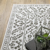 Oriental Weavers Montecito 2062H Grey/White Area Rug Corner Image