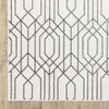 Oriental Weavers Montecito 4158W White/Grey Area Rug Corner Image