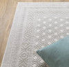 Oriental Weavers Montecito 094W8 White/Grey Area Rug Corner Image