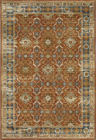 Oriental Weavers Naples 1204X Rust/Blue Area Rug