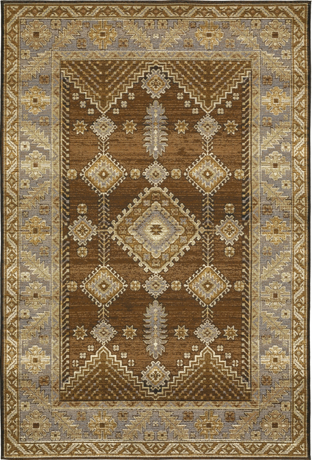 Oriental Weavers Naples 1441X Brown/Blue Area Rug