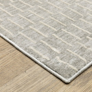 Oriental Weavers Oliver OLV01 Grey / Beige Area Rug Corner Image
